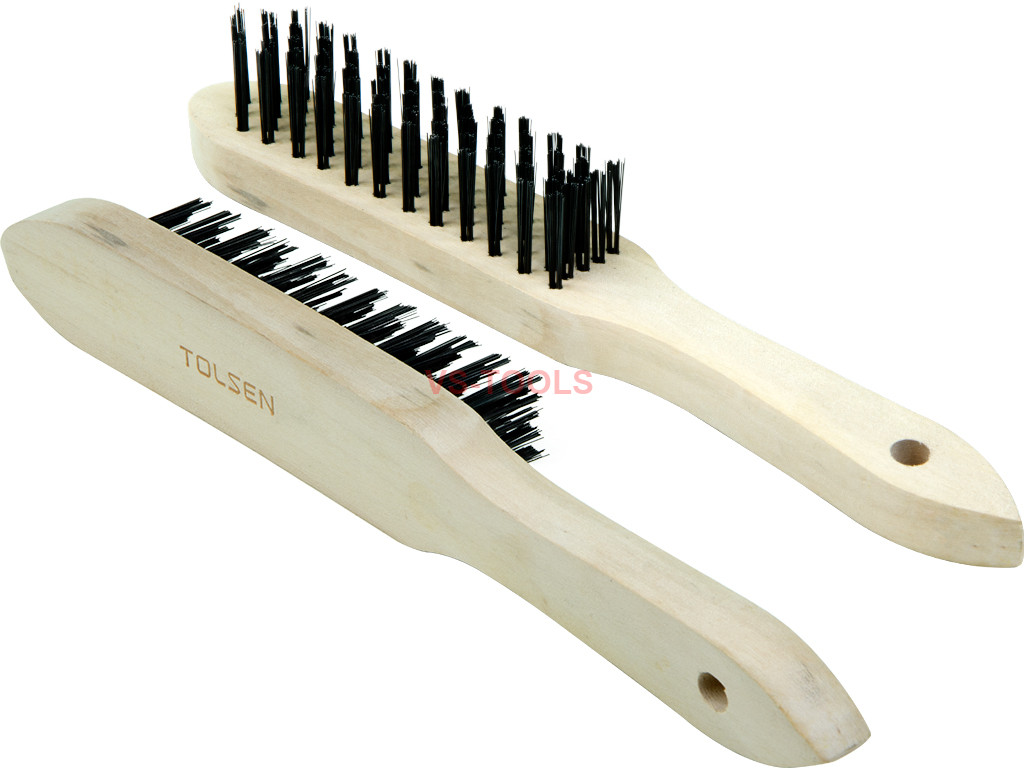 2pcs Heavy Duty 5 Rows Metal Wire Brush Rust Paint Scraper